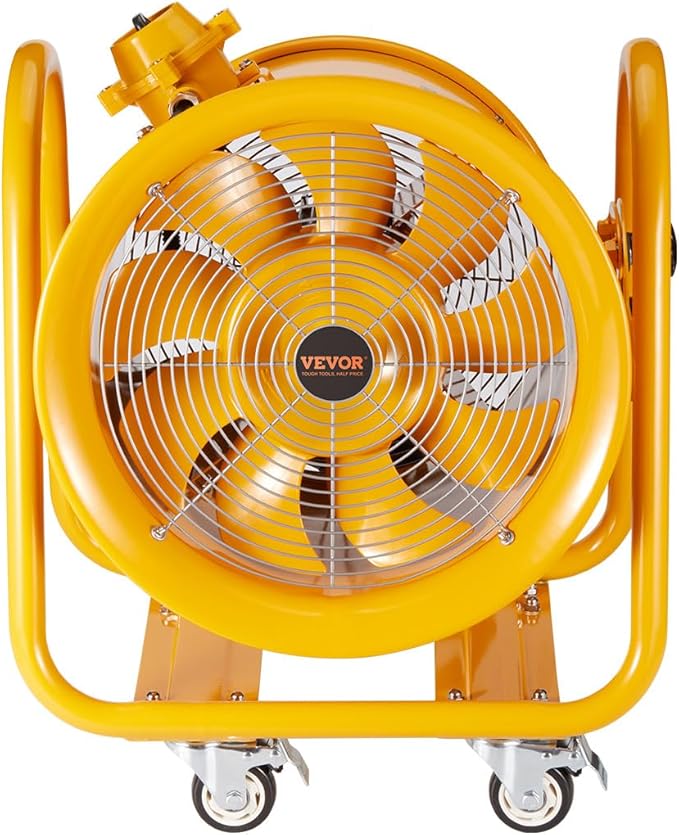 VEVOR Explosion Proof Fan 16 Inch 350W 4240CFM Industrial Portable Ventilator Blower/Exhaust with 9.8ft Light Cord -No Plug