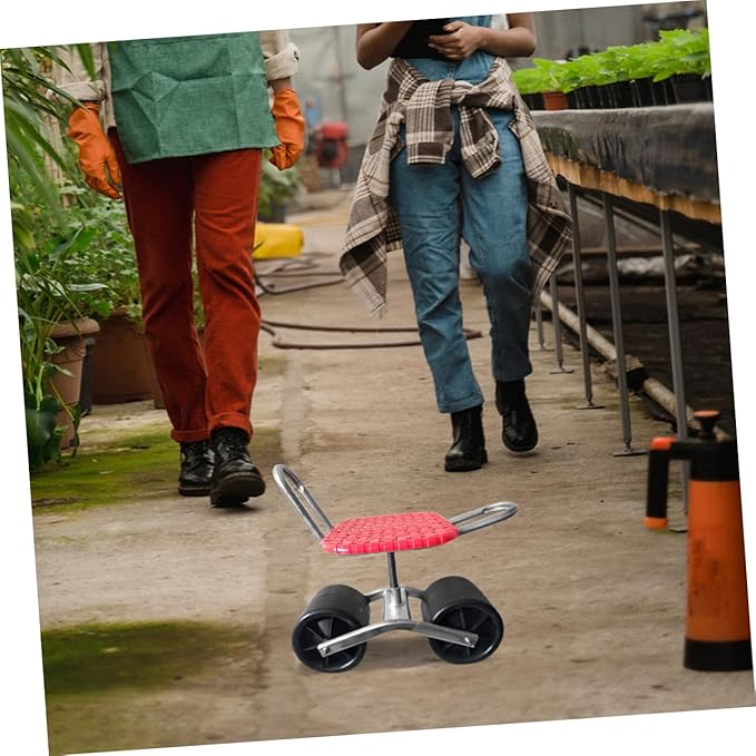 Gardening Stool Wheel Work Chair Wheel Stool Wheel Made of Rubber Stable Rolling Stool for Garden