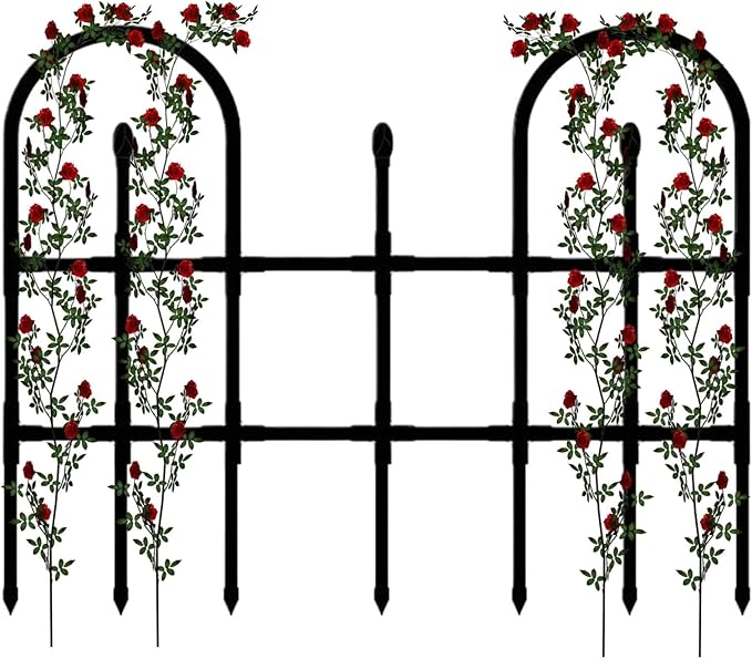 Garden Trellis - Climbing Trellis | Flower Support Frame | Flowers Rack Climbing's Rack | Decorative Outdoor Flower Support Frame for Ceremony Weddings Gazebos Climbing Plants