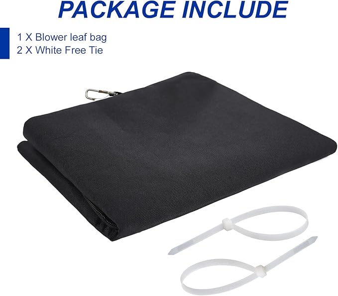 Surblue Replacement Collection Dump Bag for Ultra Blower Rake and Vacuum Leaf Blowers (70L Black)