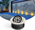Recessed LED Outdoor Spotlight 24V Outdoor Beam Light Adjustable LED Buried Light IP67 Waterproof Ground Landscape Lights for Gardens Terraces Architectural Lighting(Green6w)