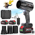 Leaf Blower Cordless Ecarke Portable Dust Cleaner 800000RPM Handheld Brushless Turbo Jet Blower for Lawn Care Patio Cleaning Leaves with 2X 4.0Ah Battery Charger Storage Case Included