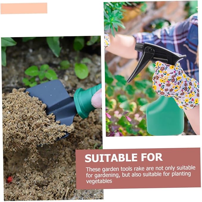 Heavy Duty 5pcs Stainless Steel Garden Tool Set with Shovel Rake Pruning Shears and Portable Case for Planting Digging and Landscaping Tasks