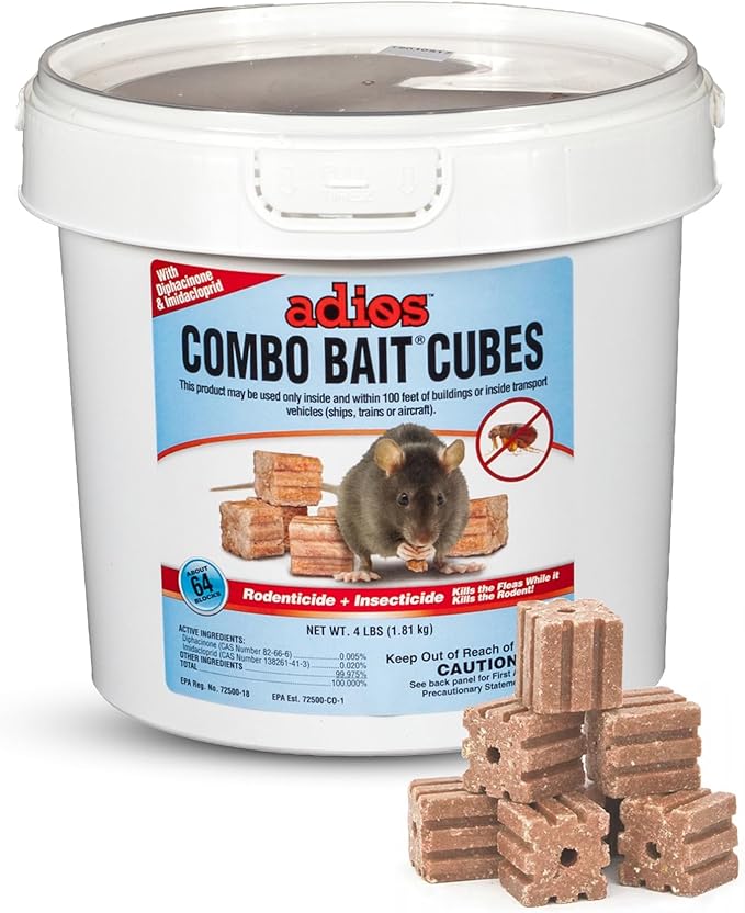 Kaput Adios Rodent Combo Bait Cubes