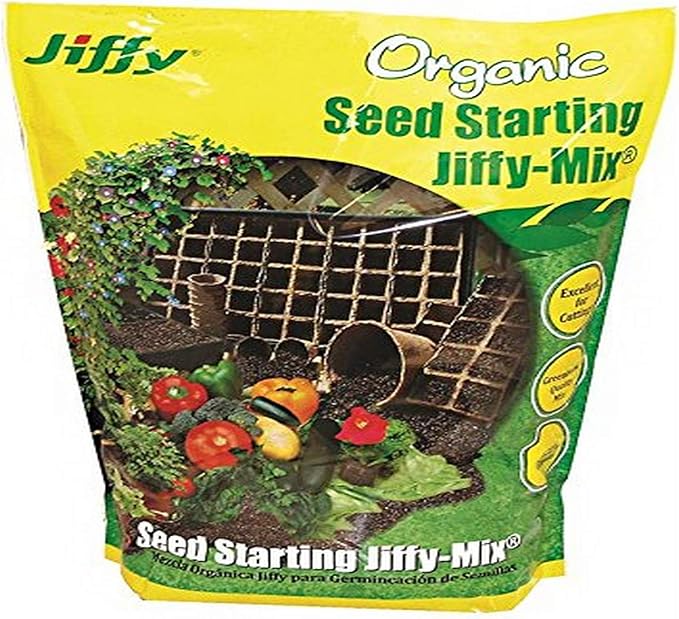 Jiffy Natural &amp Organic Seed Starting Soil Mix 16 QT