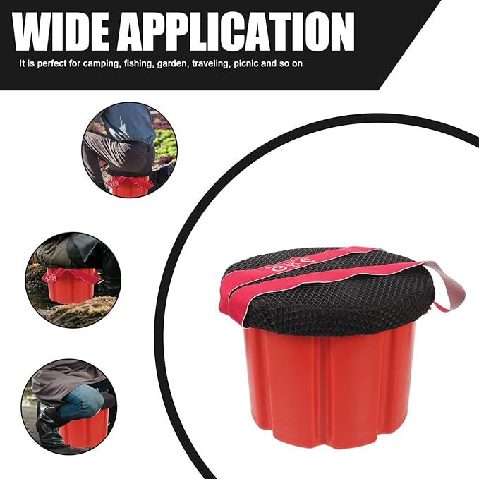 Gardening Hip Attached Work Seat Gardening Stool Case Farming Cushion Hip Chair for Father Grandparents Gardener Gardening Working Fishing Camping Random Color