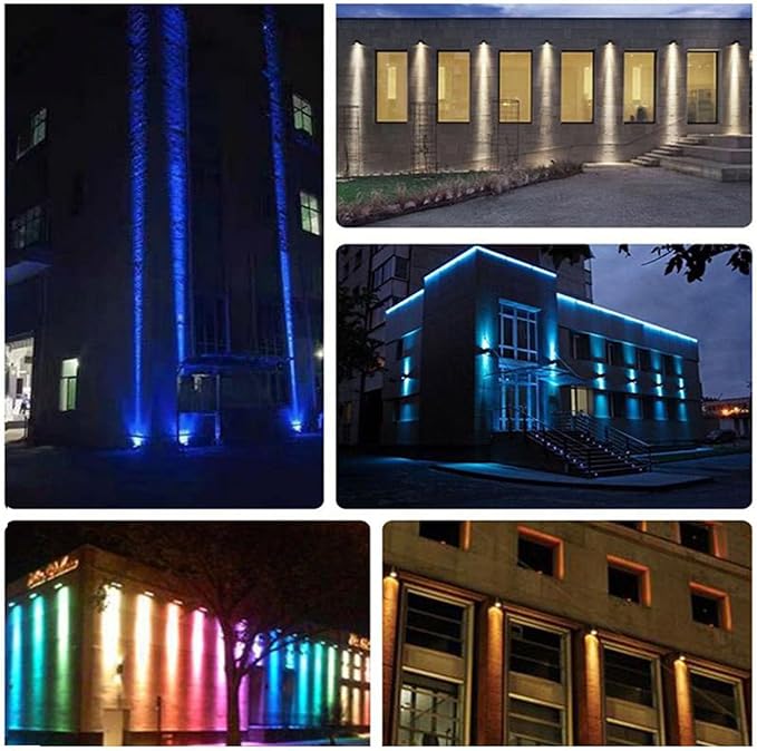 LED Beam Spotlights - LED Spot Lights IP67 Waterproof Narrow Beam Lights AC 220V Spotlight Led Beam Light Outdoor Wall Lamp Landscape Lighting 180° Adjustable Bracket LED Floor Lamp(Green5W)