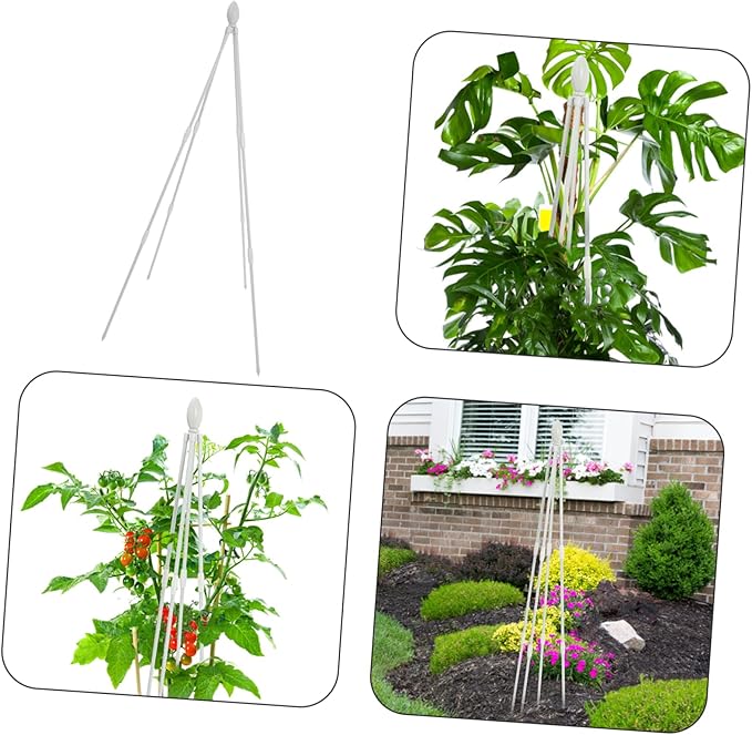 Garden Trellis for Climbing Plants White Plant Support Stand and Easy to Use for Outdoor Gardens and Patios for Wisteria Tomatoes and More