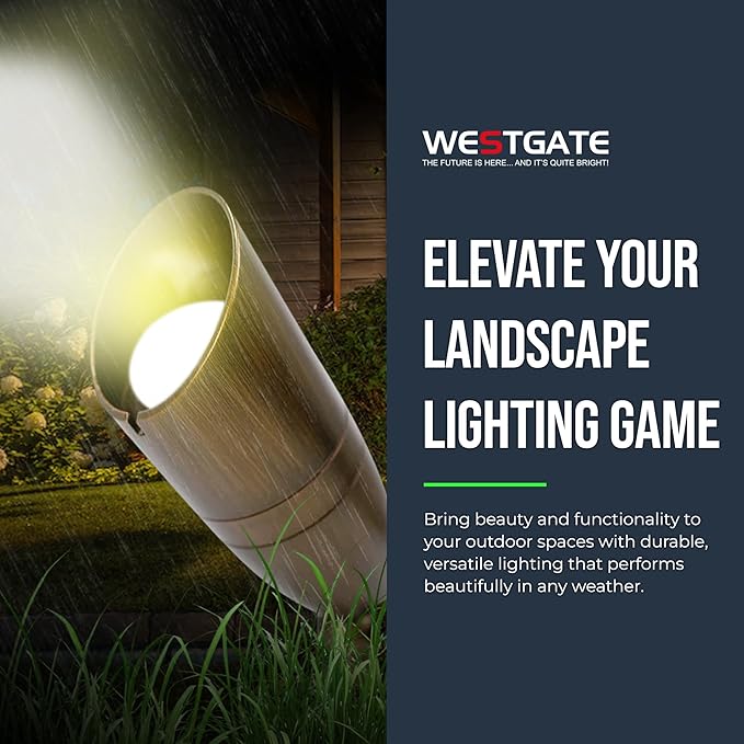 Westgate LED Spot Light - Antique Brass Finish 3CCT Selectable 12-24V Deck Driveway Landscape Recessed Lighting Can Lights Pot Lights Outdoor Dimmable High Hats Garden Patio Accent.