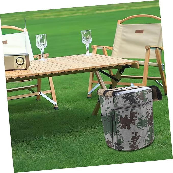 DOITOOL Portable Outdoor Gardening Foam Stool with Tool Pocket 25cm High Lightweight Field Work Seat for Seniors and Adults Multipurpose Wearable Camping and Weeding Chair Random Style