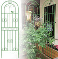 LTSRLL Large Metal Garden Trellis Plant Screen - Indoor Outdoor Flower Stand Rose Trellis - Rustproof/Weatherproof/Easy to Assemble(Green200x50cm)