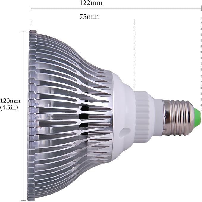 ABI 25W Deep Red 660nm LED Light Bulb Bloom Booster for Flowering Fruting and Grow Spectrum Enhancement