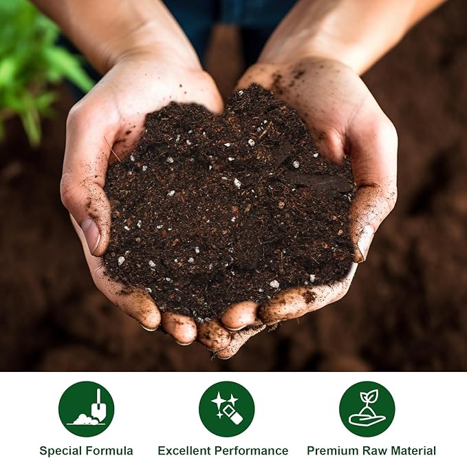 All-Natural Potting Soil for Anthurium &amp Indoor Plants 10qt - Enhanced Drainage No Additives | Premium Indoor Plant Soil Mix