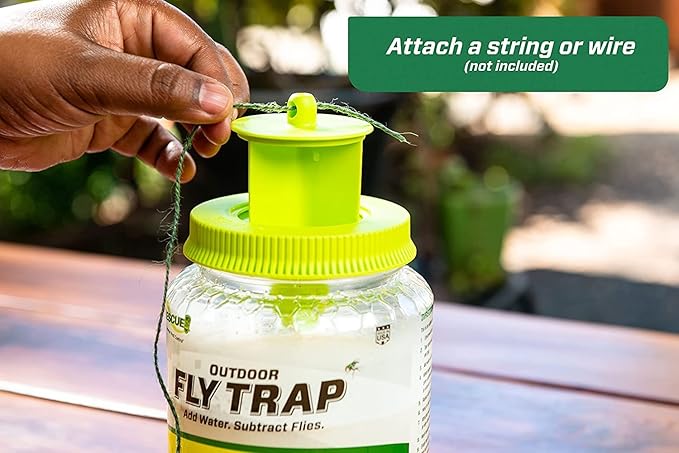 Rescue Outdoor Reusable Fly Trap Canister 4 Pack