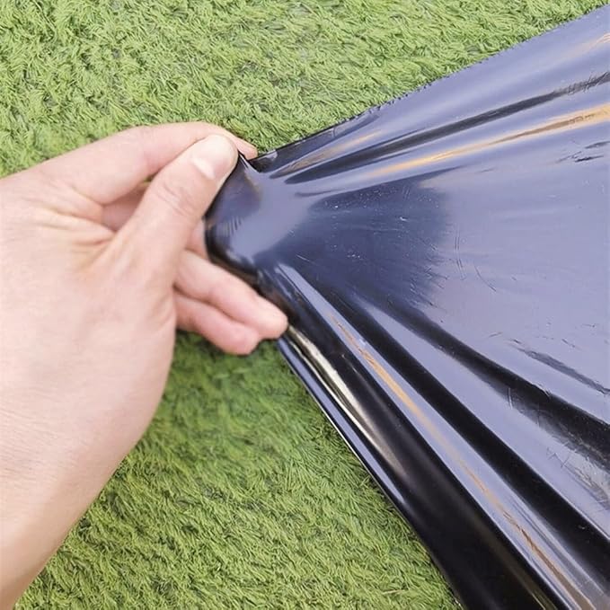 Biodegradeable Weed Control Mulch Film 0.02MM Thickness for Allotments Veg Patch Borders Ground Cover (Size : 0.95x50m with Holes)