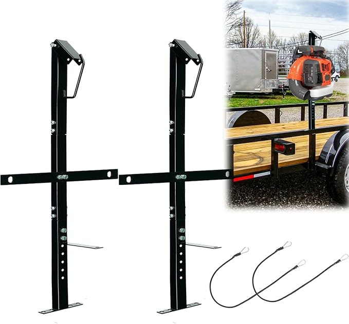1 Place Heavy-Duty Backpack Leaf Blower Rack for Trailers Adjustable Leaf Blower Storage Holder for Open and Enclosed Lawn Landscape Trailer Truck suitable for 22''-26'' Blowers(1 Place Pack 1)