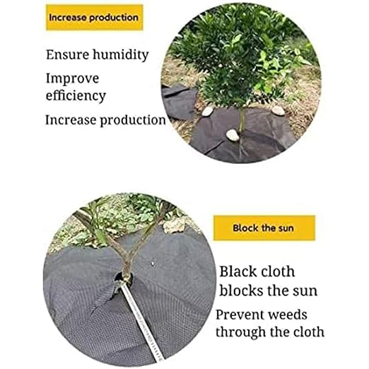 20 Sheet Gardening Weed Control Fabric Ventilated Presentation Substance Reduces Soil Abrasion for Lawns Flowerbeds Easy Installation Plan Nonwoven Grass Fabric