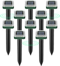 10 Pack Mole Repellent Solar Powered for Lawns Snake Repellent for Yard Solar Gopher Repellent Ultrasonic for Outdoor Get Rid of Mole Gopher Snake Groundhog Skunk Voles