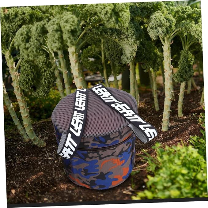 Veemoon Portable Farming Foam Stool with 25cm Height and Storage Pocket Lightweight Outdoor Garden Work Seat for Seniors Camping and Fieldwork Use Random Style