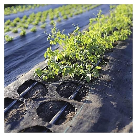 Driveway Fabric Weed Barrier Fabric Weed Control Film Garden Barrier Fabric Ground Cover for Landscaping Farming Gardening(0.9x91m/3x300ft)