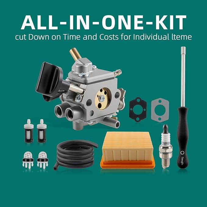 AUTOKAY 4283-120-0601 Carburetor Kit Fits for STIHL BR800 BR800X BR800CE Backpack Leaf Blower with Air Filter Replace#4283 141 0300