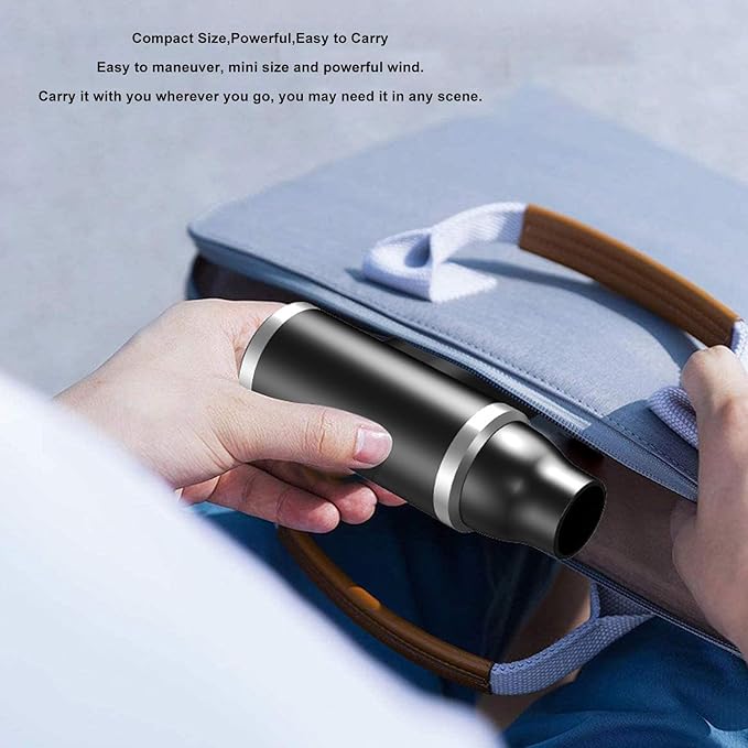 Electric Air Duster Cordless Air Blower Portable with 110000RPM Brushless Motor USB Rechargeable Mini Electric Air Duster for Car Home Cleaning