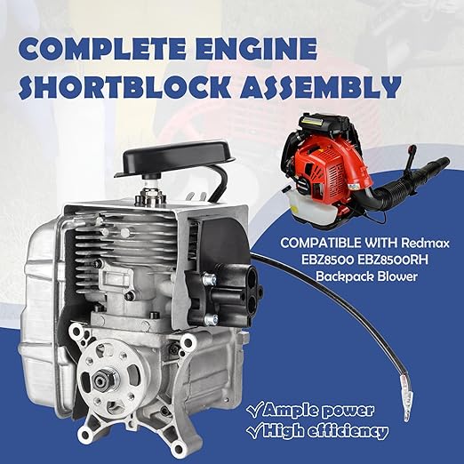 577424401 Complete Engine Shortblock Assembly - Engine Shortblock Assembly fit for Redmax EBZ8500RH Backpack Blower EBZ8500