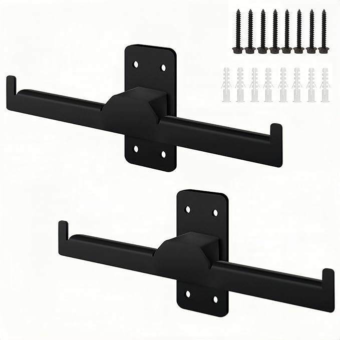 2PCS Backpack Blower Sprayer Rack Wall Mounted Heavy Duty Steel Backpack Leaf Blower Garden Sprayer Hanger Small Chainsaw Lawn Mower Holder for Garage Trailer Indoor Storage Organization