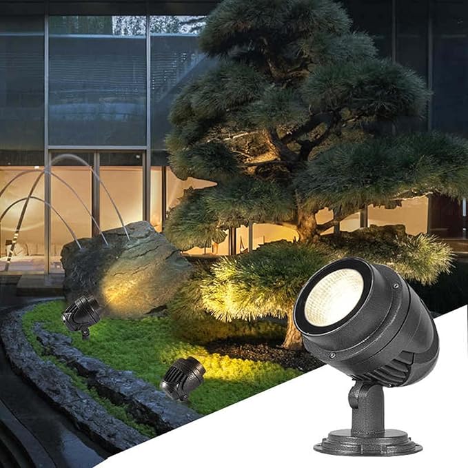 LED Beam Spot Lights - 220v Outdoor Spotlights COB Tree Lighting IP65 Waterproof Landscape Floodlights for Garden Villa Courtyard Lawn(White Light40w)