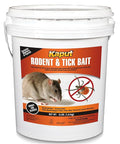 Kaput Rodent &amp Tick Bait Blocks 4Lb - Powerful Warfarin &amp Fipronil Rat Bait Blocks for Rat Control and Their Blacklegged Ticks - Epa Approved Rodent Killer for Long-Lasting Protection