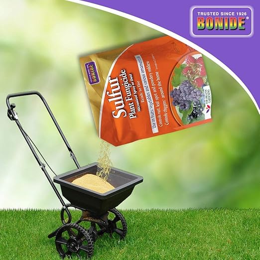 BONIDE Products INC 142 Sulfur Plant Fungicide Organically Controls Rust Leaf Spot and Powdery Mildew 4 lbs (2)