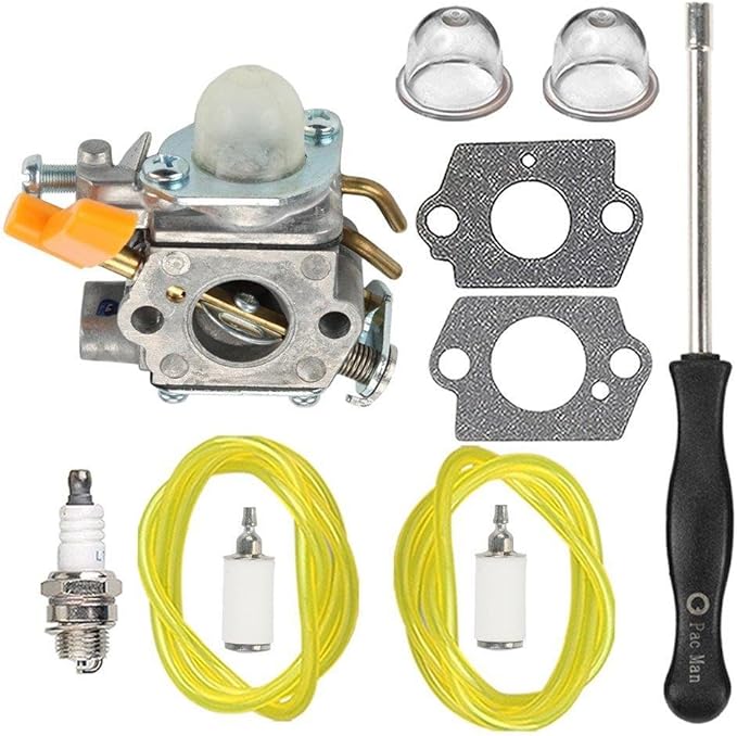 308054034 308054014 Carburetor with Tune Up Kit for Ryobi RY09053 RY09055 RY09056 RY08554 RY09907 Leaf Blower Vacuum