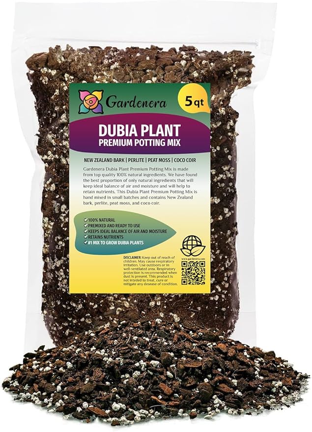 Gardenera Monstera Dubia Soil Blend - Perfect Formulation for Optimal Growth and Development - 5 Quart