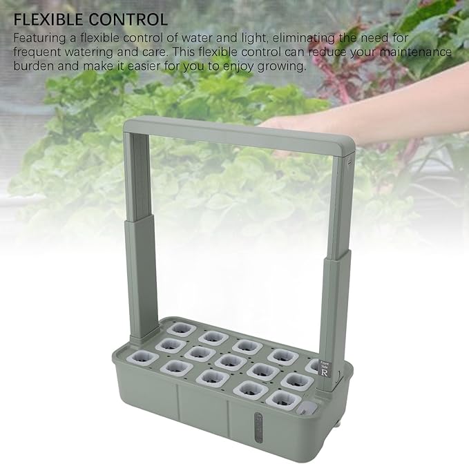 Yosoo Indoor Hydroponics Growing System LED Grow Light Flexible Control One Button Operation for Indoor Vegetable Fruit Flower Growing