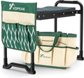 VOPEAK Garden Kneeler and Seat Heavy Duty Foldable Garden Stool with Upgraded Widened Thick Kneeling Pad Stable Garden Kneeler with 2 Large Tool Bags Gardening Gifts for Women Men Seniors Green