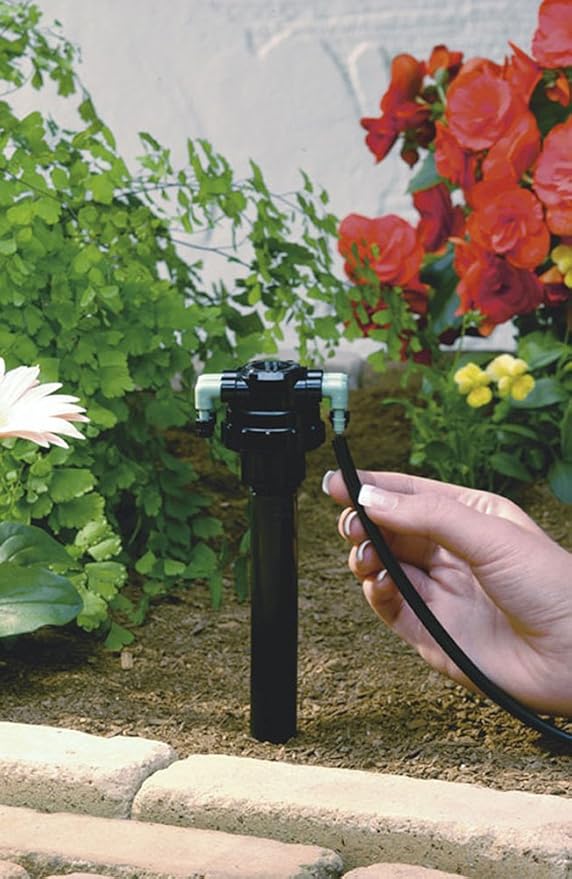 Orbit 4-Pack 67005 4-Port Drip Irrigation Manifold for 1/4 Inch Tube - Efficient Water Distribution for Your Garden