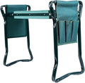 Garden Kneeler and Seat Folding Stainless Steel Garden Stool Tool Bag Eva Kneeling Pad Gardening Gifts Supply Garden Supplies
