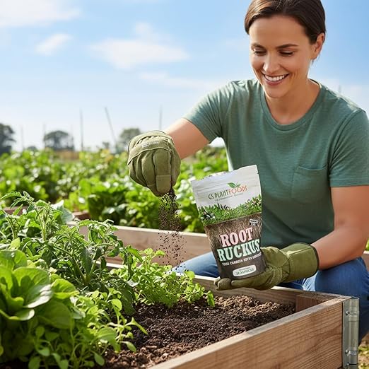 GS Plant Foods Root Ruckus – Dry Soil Zone Conditioner – Humic-Rich Granules with Kelp Components to Support Soil Structure &amp Nutrient Availability (11 oz)