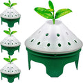 Outdoor Germination and Grow Kit with Greenhouse Domes - Direct Water and nutrients to Roots Protect Seeds and Seedlings 4 Sets Green Made in The USA
