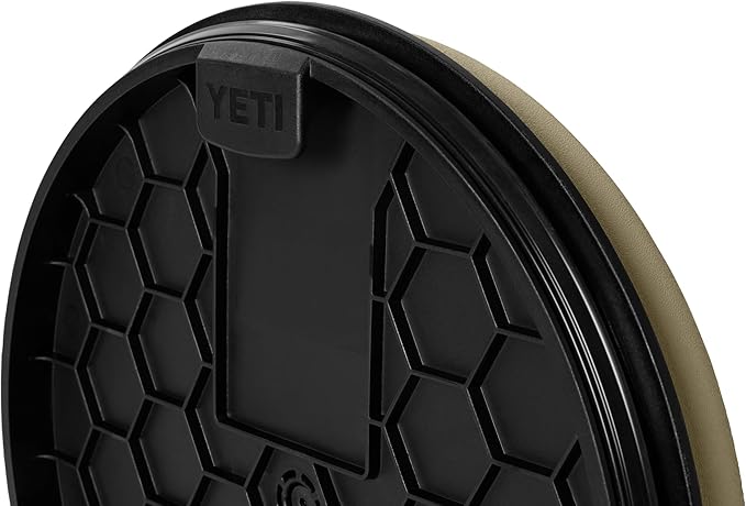 YETI 5 Gallon LoadOut Bucket 360-Degree Swivel Seat Heavy Duty Foam Cushion for Dove/Duck Hunting Fishing Baseball Gardening and Camping Tan