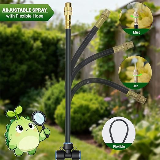 230FT Drip Irrigation Kit with Push-Fit Connectors DIY Automatic Garden Watering System 2026 New Upgraded Water-Saving Design with 3 Adjustable Nozzles for Yard Greenhouse Lawn &amp Potted Plants
