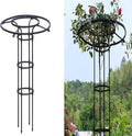 Garden Trellis for Climbing Plants and FlowersUmbrella Obelisk Garden TrellisMetal Roses Houseplants Tomatoes Vegetables Plant Trellis Tower(120cm/47.2in)