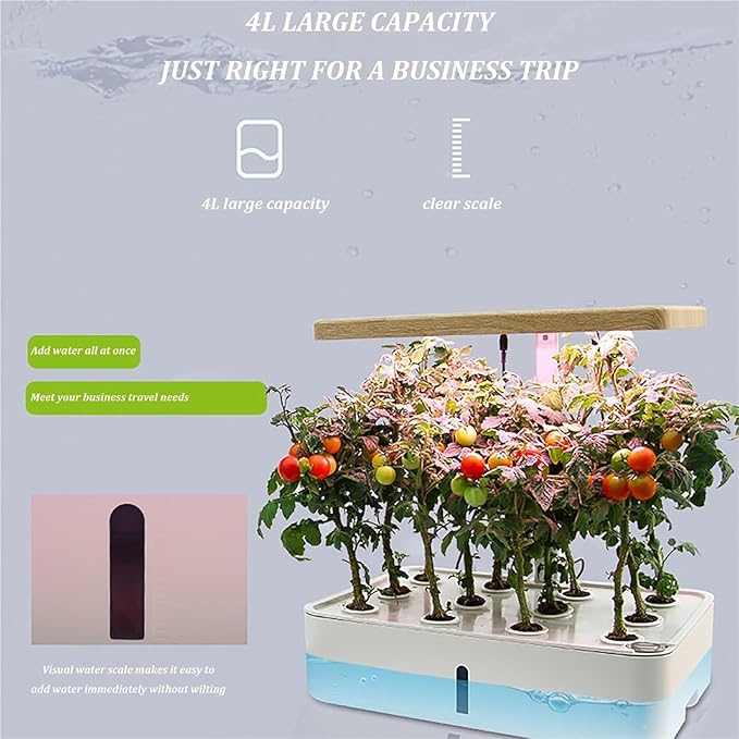 Hydroponics Growing Systems Kit Hydroponics Tower with LED Grow Lightfor Herbs Fruits and Vegetables(StyleA)