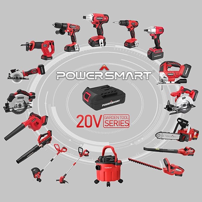 PowerSmart 20V Cordless Leaf Blower Tool Only Lightweight &amp Portable Electric Blowers for Lawn Care Gutter Patio Jobsite(PS76102)