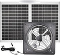 40W Solar Attic Fan Kit 40W Solar Panel + a 25W DC Fan Plug and Play for Attic Roof Vent Green House or Chicken Coop