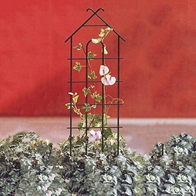 Large Plant Climbing Trellis Garden Pot Plant Stand Clematis Support Trellis Black White 75 * 28cm/37 * 7.87in (Color : Black Size : 75 * 28cm/37 * 7.87in)