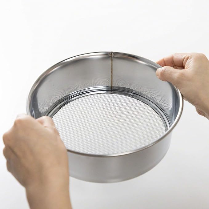 Wazakura 3PCS Soil Sieve Set 8-1/4 inch (210mm)3 Sieve Mesh Filter Sizes Japanese Bonsai Gardening Tool - 8-1/4inch(210mm)