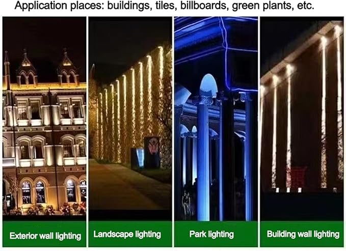 10W Led Spot Lights - Landscape Lamps AC 220V Led Beam Light Outdoor Wall Lamp IP67 Waterproof Narrow Beam Spotlight 180° Adjustable Bracket Ground Light(Red20W)