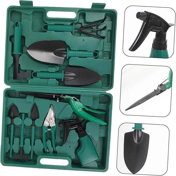 Mipcase Multi-Purpose Gardening Tool Set Rake for Leaves Raised Garden Beds Outdoor