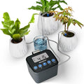 Automatic Watering System for Potted Plants Drip Irrigation Kit System Plant Self Watering Devices for Office Patio Greenhouse GrowTent with Programmable Water Timer（Black